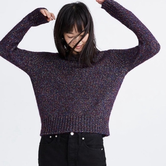 Madewell Sweaters - NEW Madewell Shimmer Festive  Sweater Wool S